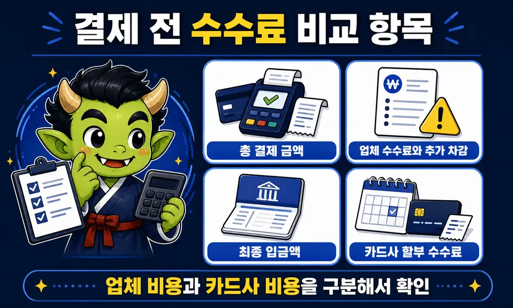 신용카드 현금화 광고 수수료와 추가 비용을 반영한 실제 업체 비용 비교